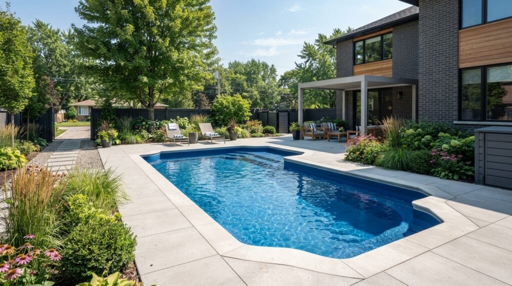 Pool installation in Essex County, Ontario: Fiberglass Options